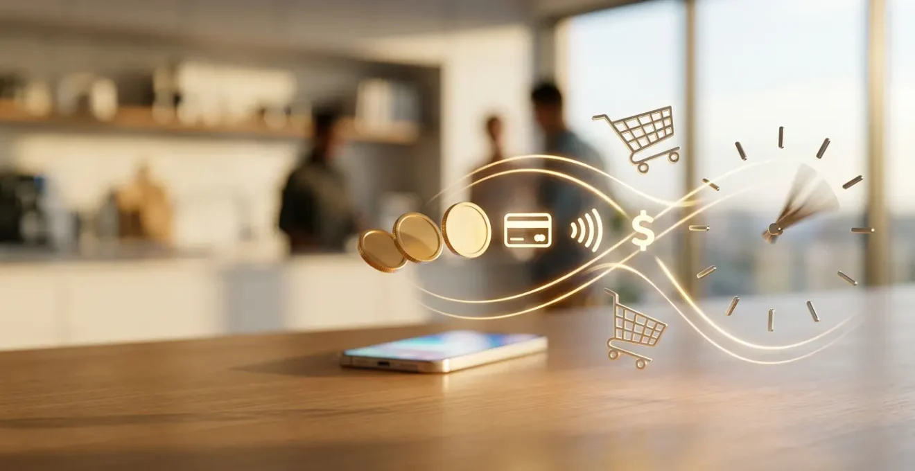 Environnement de commerce en ligne avec focus sur l'expérience mobile et les solutions de paiement