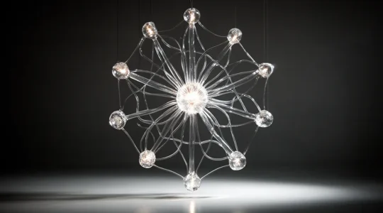 Architecture web sophistiquée illustrant la structure en cocon sémantique pour le SEO