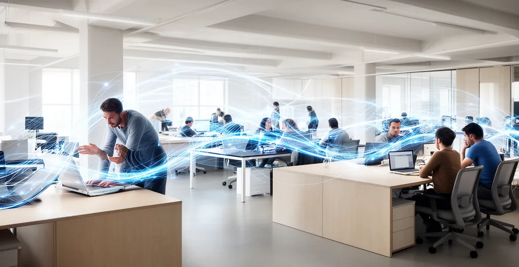 Équipe de développeurs collaborant autour d'un système de design unifié