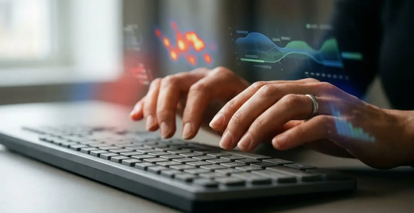 Visualisation des signaux comportementaux invisibles détectés par l'IA lors d'une transaction