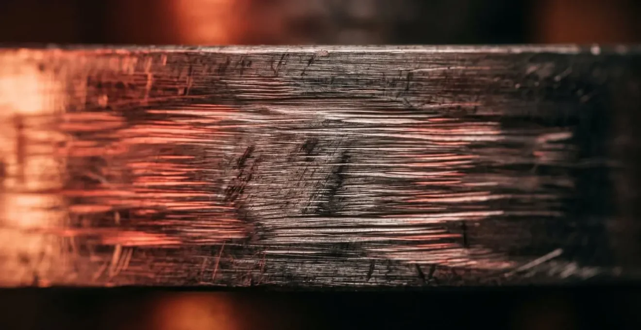 Gros plan macro sur un champ de saisie avec des vibrations douces créant un flou de mouvement horizontal