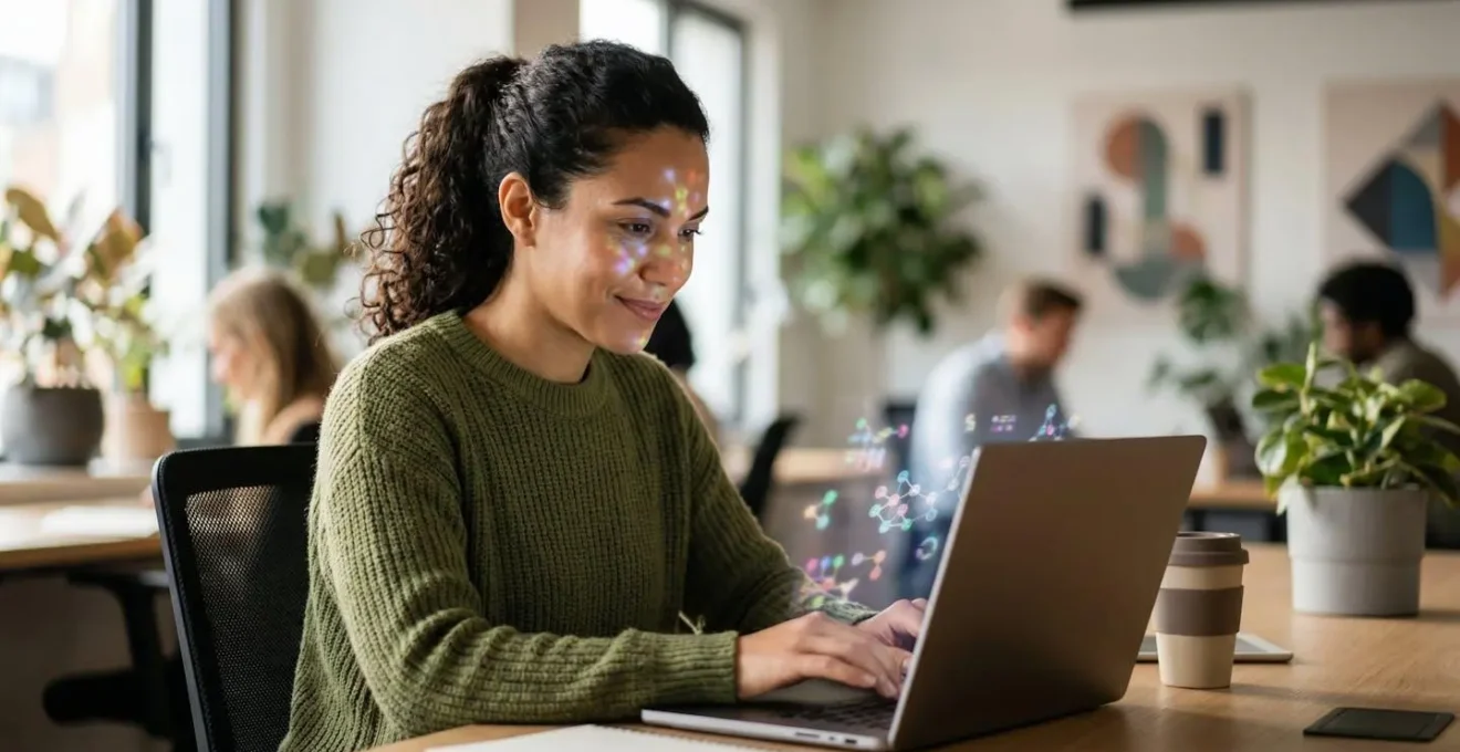 Professionnel configurant une automatisation No-Code sur ordinateur portable